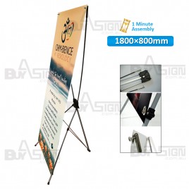 800x1800mm X Banners/Tension Banners with Print